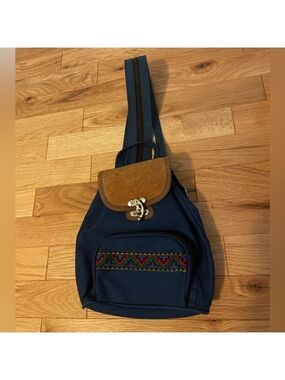 90’s Vintage Mini Suede Backpack